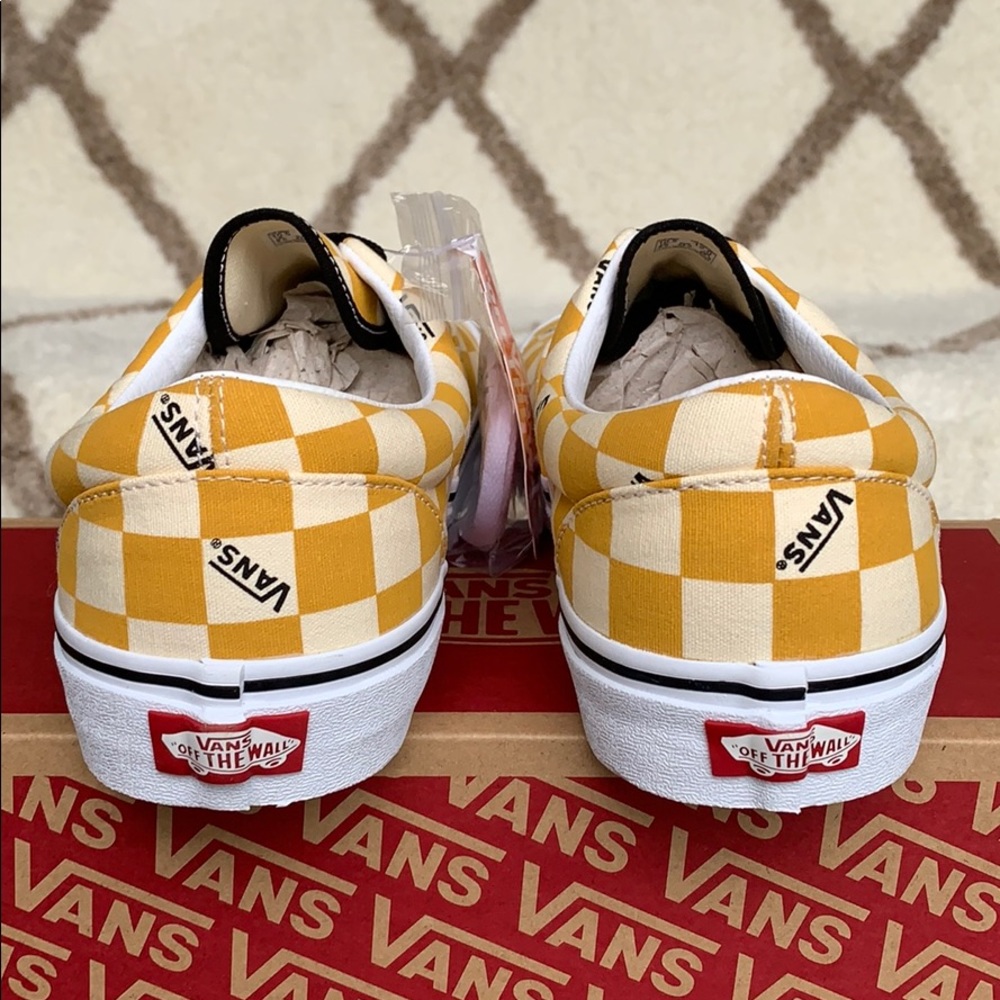 •VANS ERA big checkerboard yellow/true white Mens - Picture 8 of 16